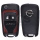 OEM Flip Key for Opel Adam Buttons:2 / Frequency:433MHz / Transponder: HITAG2 / Blade signature:HU100 / Immobiliser System:BCM / Part No: 5WK50079 (Red)