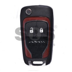 OEM Flip Key for Opel Adam Buttons:2 / Frequency:433MHz / Transponder: HITAG2 / Blade signature:HU100 / Immobiliser System:BCM / Part No: 5WK50079 (Red)