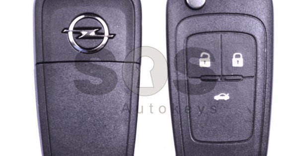 OEM Flip Key for Opel Astra J Buttons:3 / Frequency:433MHz ...
