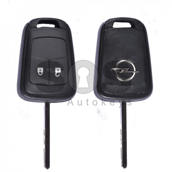 OEM Regular Key for Opel Astra J/Insignia Buttons:2 / Frequency:433MHz / Transponder: PCF7937 / Blade signature:HU100 / Immobiliser System:BCM 