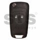 Flip Key for Vauxhall  Corsa D /E Buttons:2 / Frequency: 433MHz / Transponder: PCF7941/ HITAG2/ ID46 / Blade signature: HU100 / Immobiliser System:BCM / Part No: Described in the product description below