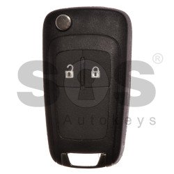 Flip Key for Vauxhall  Astra J/Insignia Buttons:2 / Frequency: 433MHz / Transponder: PCF7937/ HITAG2/ID46 / Blade signature: HU100 / Immobiliser System: BCM / Part No: GM13271926