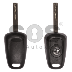 OEM Regular Key for Vauxhall 2016+ Buttons:2 / Frequency:433MHz / Transponder: HITAG2/ ID46/ Type E / Blade signature:HU100 / Immobiliser System: BCM