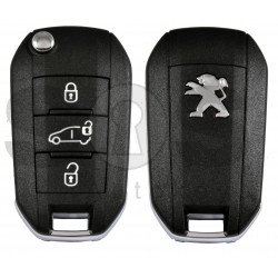 OEM Flip Key for Peugeot Expert Buttons:3 / Frequency:433 MHz / Transponder:HITAG 128-bit AES / Part No:16 170 207 80/161702780/1617020680