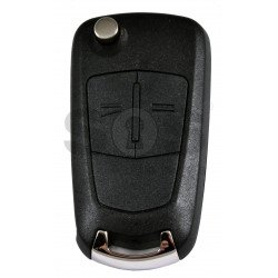 Flip Key for Opel  Corsa D Buttons:2 / Frequency:433MHz / Transponder: PCF7941/ HITAG2  / Blade signature:HU100 /  No Logo 