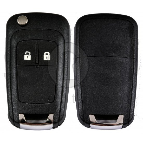 Flip Key for Opel Meriva  Buttons:2 / Frequency:434 MHz / Transponder:PCF 7941A / HITAG2 / Blade signature:HU100 / / No logo