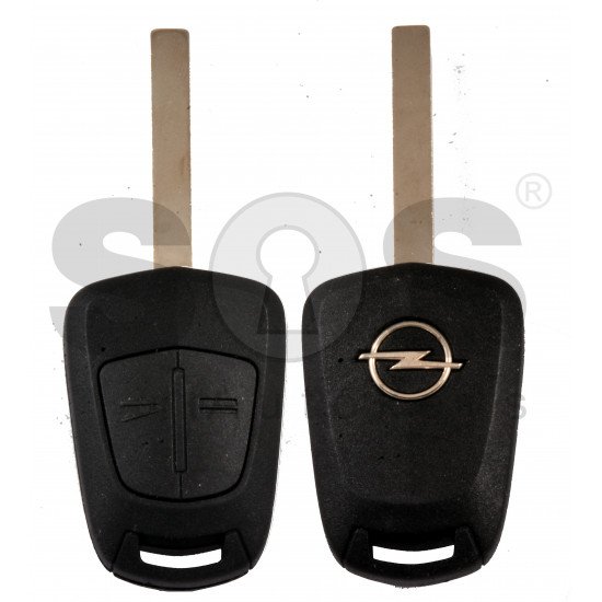 OEM Regular Key for Opel Astra H/ ZAFIRA B  Buttons:2 / Frequency:433MHz / Transponder: PCF7941 HITAG2 / Blade signature:HU100 / Part No : GM13149658 