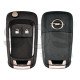 Flip Key for Opel  Buttons:2 / Frequency:434 MHz / Transponder: PCF7941/7937/HITAG2/NCF295  / Blade signature:HU100 /  
