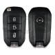OEM Flip Key for Opel / Buttons:3 / Frequency: 433MHz / Transponder: NCF296/HITAG AES  / Part No:  98 347 100 77/9834710077 / WITH SLIDE DOORS