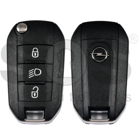OEM Flip Key for Opel Buttons:3 / Frequency: 433MHz / Transponder: NCF296/HITAG AES  / Part No:  98 115 543 80/9811554380 / 98 115 548 80/9811554880 