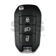 OEM Flip Key for Opel Buttons:3 / Frequency: 433MHz / Transponder: NCF296/HITAG AES  / Part No:  98 115 543 80/9811554380 / 98 115 548 80/9811554880 