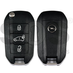 OEM Flip Key for Opel Buttons:3 / Frequency: 433MHz / Transponder: NCF296/HITAG AES  / Part No:  98 537 139 80/9853713980