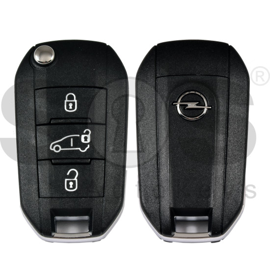 OEM Flip Key for Opel Buttons:3 / Frequency: 433MHz / Transponder: NCF296/HITAG AES  / Part No:  98 537 139 80/9853713980