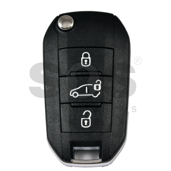 OEM Flip Key for Opel Buttons:3 / Frequency: 433MHz / Transponder: NCF296/HITAG AES  / Part No:  98 537 139 80/9853713980