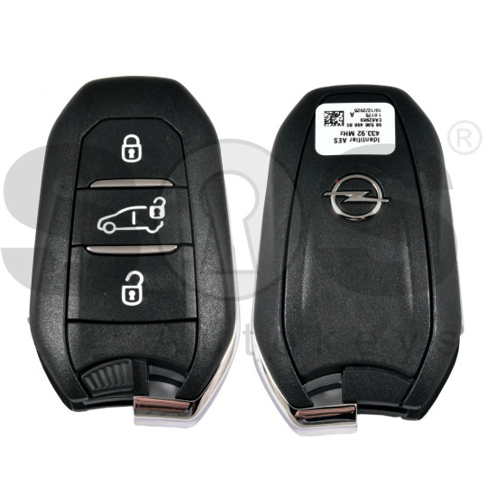 OEM Smart Key for Opel VAN 2023+ Buttons:3 / Frequency:433MHz / Transponder: NCF29A/HITAG AES    /   Part No:98 536 498 80/9853649880 	 / Keyless Go 