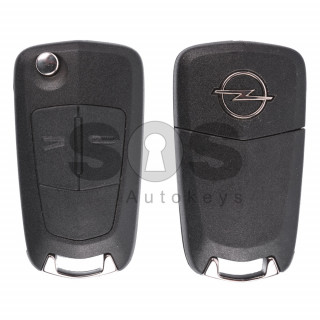 OEM Flip Key for Opel Astra H/Zafira B Buttons:2 / Frequency:433MHz /  Transponder: PCF7941/ ID46 / Blade signature:HU100 / Immobiliser System:BCM  /
