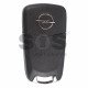 OEM Flip Key for Opel Corsa C Buttons:2 / Frequency:433MHz / Transponder: PCF7935 / Blade signature:HU100 / Immobiliser System:BCM / Part No: 13.199.000 
