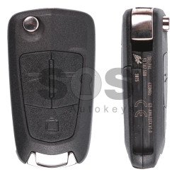 OEM Flip Key for Opel Vectra C Buttons:3 / Frequency:433MHz / Transponder: PCF7941/ ID46 / Blade signature:YM27 / Immobiliser System:BCM / Part No: 93.187.508