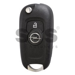 OEM  Flip Key for Opel Astra K Buttons:2 / Frequency:433MHz / Transponder:Type E / Blade signature:HU100 / Immobiliser System:BCM / Part No:13588683 (Black)