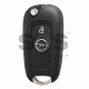 OEM  Flip Key for Opel Astra K Buttons:2 / Frequency:433MHz / Transponder:Type E / Blade signature:HU100 / Immobiliser System:BCM / Part No:13588683 (Black)