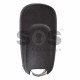 OEM Flip Key for Opel Astra K Buttons:2 / Frequency:433MHz / Transponder:Type E / Blade signature:HU100 / Immobiliser System:BCM / Part No: 13588683 (Red)