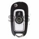 OEM Flip Key for Opel Astra K Buttons:2 / Frequency:433MHz / Transponder:Type E / Blade signature:HU100 / Immobiliser System:BCM / Part No:13588683/ 285E3-4X00A (White)