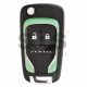 OEM Flip Key for Opel Adam Buttons:2 / Frequency:433MHz / Transponder: HITAG2 / Blade signature:HU100 / Immobiliser System:BCM / Part No: 5WK50079 (Green)