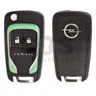 OEM Flip Key for Opel Adam Buttons:2 / Frequency:433MHz / Transponder: HITAG2 / Blade signature:HU100 / Immobiliser System:BCM / Part No: 5WK50079 (Green)