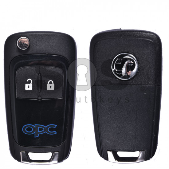 OEM Flip Key for Vauxhall OPC Buttons:2 / Frequency:433MHz / Transponder:HITAG2/ ID46/ PCF 7946 / PCF 7937/ Blade signature:HU100 / Immobiliser System:BCM / Part No.: 13308185