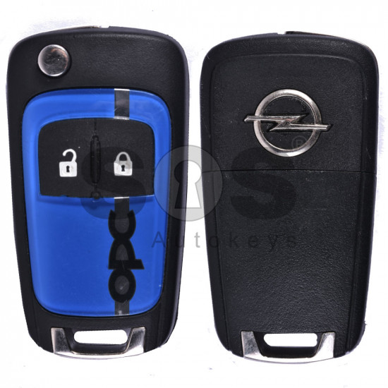 OEM Flip Key for Opel OPC Buttons:2 / Frequency:433MHz / Transponder:HITAG 2 / Blade signature:HU100 / Immobiliser System:BCM