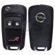 OEM Flip Key for Opel VXR Buttons:2 / Frequency:433MHz / Transponder:HITAG 2 / Blade signature:HU100 / Immobiliser System:BCM (White)