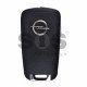 OEM Flip Key for Opel VXR Buttons:2 / Frequency:433MHz / Transponder:HITAG 2 / Blade signature:HU100 / Immobiliser System:BCM (Red)