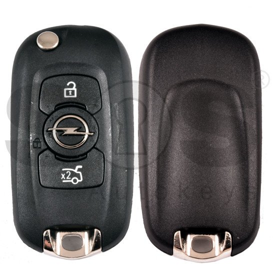 OEM Flip Key for Opel  Buttons:3 / Frequency:434 MHz / Transponder: PCF7961/NCF296/HITAG2/ID46  / Blade signature:HU100 /  