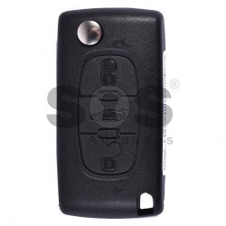 OEM  Flip Key for Peugeot 307/308/408 Buttons:3 / Frequency:433MHz / Transponder: PCF7961/ HITAG2/ ID46 / Blade signature:VA2 / Immobiliser System:BCM / Part No: 1700204BJ43