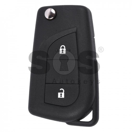 OEM Flip Key for Peugeot 108 Buttons:2 / Frequency:433MHz / Transponder ...