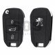 OEM Flip Key for Peugeot 508 2011+ Buttons:3 / Frequency:434 MHz / Transponder:PCF 7941 / Blade signature:HU83 / Immobiliser System:BCM / Part No:6490RL/6490RN / CMIIT ID:2015DJ2893 