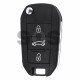 OEM Flip Key for Peugeot 508 2011+ Buttons:3 / Frequency:434 MHz / Transponder:PCF 7941 / Blade signature:HU83 / Immobiliser System:BCM / Part No:6490RL/6490RN / CMIIT ID:2015DJ2893 
