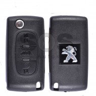 OEM Flip Key for Peugeot 207/307/3008/Partner Buttons:3 / Frequency:433MHz / Transponder: PCF7941A / Blade signature:VA2 / Immobiliser System:BCM / Part No: 187313