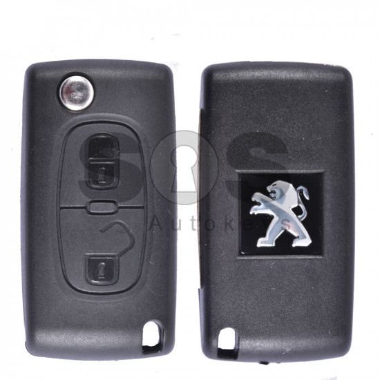 OEM Flip Key for Peugeot 207/307/3008/5008 Buttons:2 / Frequency:433MHz / Transponder: PCF7941 A / Blade signature:VA2 / Immobiliser System:BCM / Part No: 652913