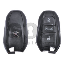 OEM Smart Key for Peugeot Buttons:3 / Frequency:433MHz / Transponder:HITAG AES/ PCF 7953/ Blade signature:VA2/HU83 / Immobiliser System:BCM / Part No: 98 105 588 ZD / Keyless Go 