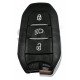 OEM Smart Key for Peugeot Buttons:3 / Frequency:433MHz / Transponder: HITAG AES / FCCID: IM3C /  Blade signature:VA2/HU83 /  Part No:  9840150180 / Keyless Go