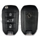 OEM Flip Key for Peugeot / Buttons:3 / Frequency:434 MHz / Transponder: NCF296A/HITAG AES  /  Part No: 98 512 904 80/9851290480 