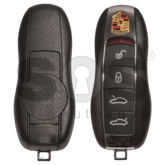 Smart Key for Porsche Buttons:4 / Frequency:434MHz / Transponder:  PCF7945/7953/ID46 / Blade signature:HU66 / Immobiliser System:BCM  / Keyless Go 