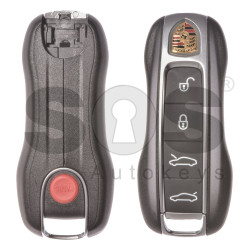 OEM Smart Key for Porsche Buttons:4+1 / Frequency: 433MHz / Blade signature: HU162T / Part No: 9J1959753B  / Keyless GO