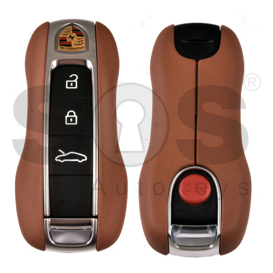 OEM Smart Key for Porsche Buttons: 3+1P. / Frequency: 433MHz / Transponder: MLB / Part No: 992.959.753EK / Keyless GO