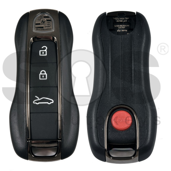 OEM Smart Key for Porsche 2025+ Buttons:4 / Frequency: 433MHz  / Transponder : MLB CHIP LOCKED / Part No:   992959753FC/992 959 753 FC   / Keyless GO / Colour: Black Matt