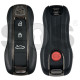 OEM Smart Key for Porsche 2025+ Buttons:4 / Frequency: 433MHz  / Transponder : MLB CHIP LOCKED / Part No:   992959753FC/992 959 753 FC   / Keyless GO / Colour: Black Matt