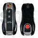 OEM Smart Key for Porsche 2025+ Buttons:4 /Convertible / Frequency: 433MHz  / Transponder :  MLB CHIP LOCKED / Part No:   992959753EK/992 959 753 EK   / Keyless GO / Colour: Shining Black