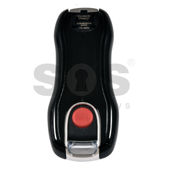 OEM Smart Key for Porsche 2025+ Buttons:4 /Convertible / Frequency: 433MHz  / Transponder :  MLB CHIP LOCKED / Part No:   992959753EK/992 959 753 EK   / Keyless GO / Colour: Shining Black