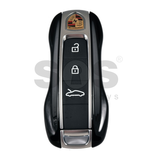 OEM Smart Key for Porsche 2025+ Buttons:4 /Convertible / Frequency: 433MHz  / Transponder :  MLB CHIP LOCKED / Part No:   992959753EK/992 959 753 EK   / Keyless GO / Colour: Shining Black